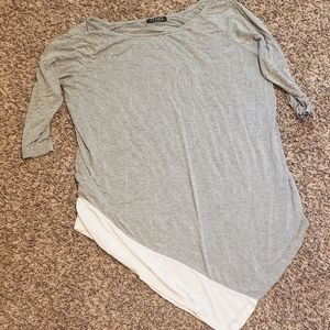 EUC Asymmetrical Gray Oversized Cotton Tunic